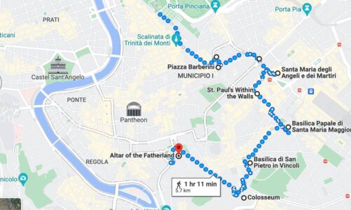 Qué hacer gratis en Roma en un día (recorrido en Google Maps)